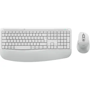 Logitech Signature Comfort Plus MK880 - OFF-WHITE - DEU (DE, Filaire, ... pas cher