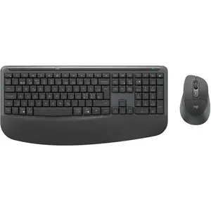 Logitech Signature Comfort Plus MK880 - GRAPHITE - PAN (DE, Sans fil), Clavier, Gris