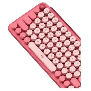Logitech Pop Keys Clavier Mécanique sans Fil avec Touches Emoji Personnalisables, Clavier Italien QWERTY - Heartbreaker