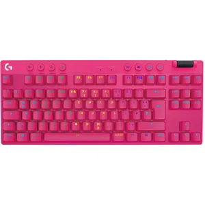 Logitech G PRO X TKL LIGHTSPEED clavier de jeu sans fil - MAGENTA - DE...