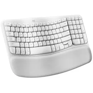 Logitech Wave Keys - Clavier - avec repose-paume rembourré - sans fil ... pas cher