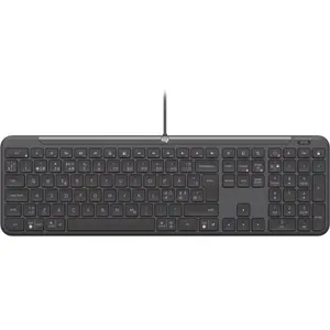 Logitech Signature Slim Wired K620 for Business - Clavier - USB-C - QW... pas cher