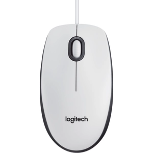 Logitech souris filaire optique - M100 Blanc pas cher