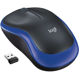 Logitech M185 - souris - 2.4 GHz - bleu pas cher