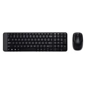 Logitech MK220, Standard, Sans fil, RF sans fil, Noir, Souris incluse pas cher