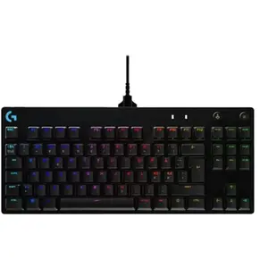 Logitech Pro - Clavier - backlit - USB - QWERTY - R.-U. - commutateur ...