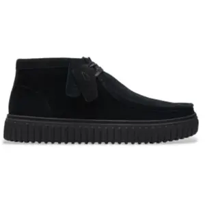 Clarks Veterboot Torhill Hi Zwart Suède
