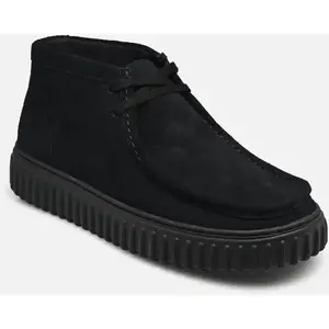 Clarks Veterboot Torhill Hi Zwart Suède pas cher