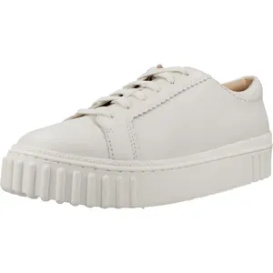 Clarks Premium Baskets Mayhill Walk pour femme, Blanc cassé, 37 EU pas cher
