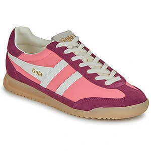 Basket Cuir Gola Firefly - BubbleGum/Cerise/Off White pas cher