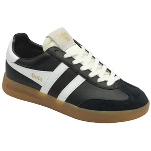 Gola Cyclone Baskets Noires En Cuir Pour Femmes pas cher