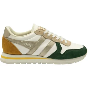 Gola Sneakers Gola Daytona Quadrant Femme - Cuir Et Suédine, Blanc Cassé Multicolore - 37 pas cher