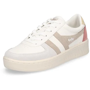 Baskets basses GOLA Grandslam Trident AC - Blanc - Homme - Textile - Lacets pas cher