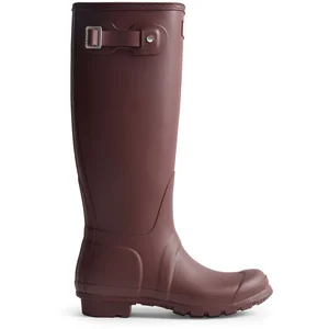 Hunter WOMENS ORIGINAL TALL BOOT Dames Regenlaarzen - bordeaux rood pas cher