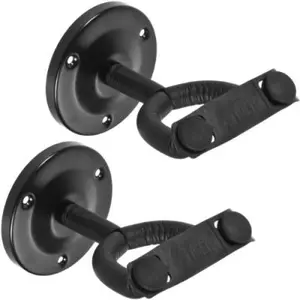 Tiger gst42-2-bk 2 supports muraux pour guitare - noir pas cher