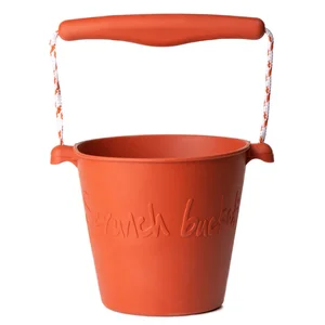 SCRUNCH Speelgoedemmer - Oranje - Opvouwbaar - Recycleerbaar pas cher