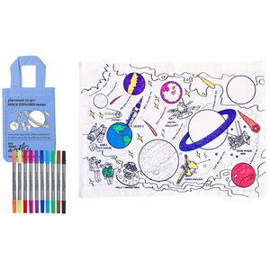 Eat Sleep Doodle Placemat to go Space Explorer pas cher