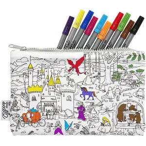 Eat Sleep Doodle, Trousse, Federmäppchen mit 10 Märchen-Filzstiften pas cher