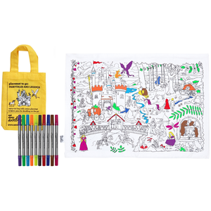 Eat Sleep Doodle Placemat to go Fairytales and Legends pas cher
