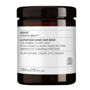 Evolve Organic Beauty Superfood Shine Hair Mask - 180 ml | Pour cheveux normaux pas cher