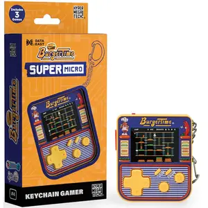 HyperMegaTech! Evercade Console Rétro Super Micro-burger Time Key Chain Gamer pas cher