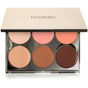 ICONIC London Multi-Use Palette Blush, Poudre Bronzante et Illuminateur Crème