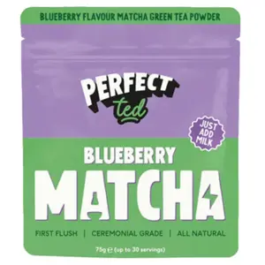 PerfectTed Perfect Ted | Ceremonial Grade Matcha | Poeder | Blueberry | Japan | (75g) pas cher
