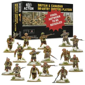 British and Canadian Infantry (winter) platoon (Bolt action nieuw)
