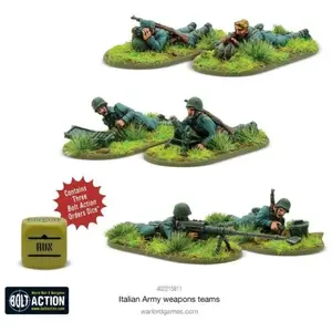 Italian Army weapons teams (Bolt action nieuw)