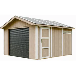 Timbela M990B-TERRA BROWN - LP SmartSide Garage - 13 m² - 412x378xH269 cm - met verf pas cher
