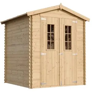 Comparateur de prix : Abri de jardin en bois AVEC SOL TRAITÉ - Stockage extérieur I186xL196x...