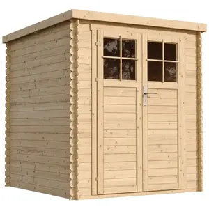 Abri de jardin en bois 3.53 m2 - Timbela M309F - l204xL204xH200 cm - P...