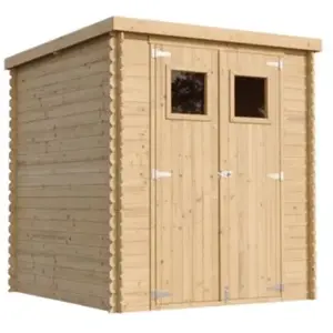 Abri de jardin en bois 3.53 m² TIMBELA - Plancher inclus - l204 x L204... pas cher