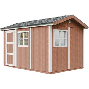 Abri de Jardin Qualité Premium 8,68 m² - Timbela M914-redwood red - Co... pas cher
