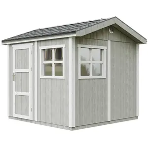 Abri de Jardin Qualité Premium 59 m² - Timbela M913-tundra grey - Cons... pas cher