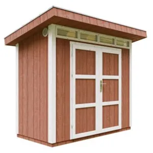 Abri de Jardin Qualité Premium - TIMBELA - M901A-REDWOOD RED - Bois massif - 2,95m² - 294x161cm pas cher