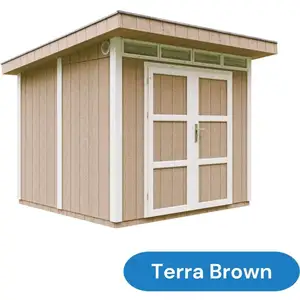 Abri de Jardin Qualité Premium 6m² /L294xL279xH237 cm - Timbela M903A-TERRA BROWN pas cher
