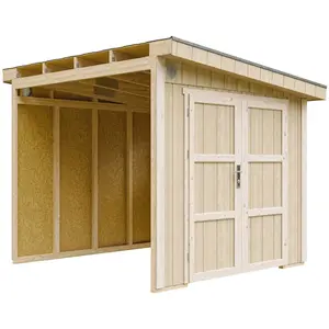 Abri de Jardin Qualité Premium 5,9 m² - H231x248x294 cm - Sans plancher e paroi latérale - Timbela M938B pas cher