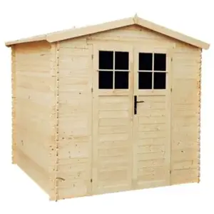 Comparateur de prix : Abri de jardin en bois - I236xL226xH218 cm/ 4,33 m2 - TIMBELA M369F