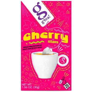 Zwarte & groene thee g'tea! Cherry Slam, 20 st.
