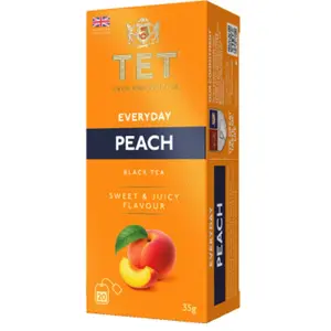 Thé noir True English Tea Everyday Peach 20 pcs. pas cher
