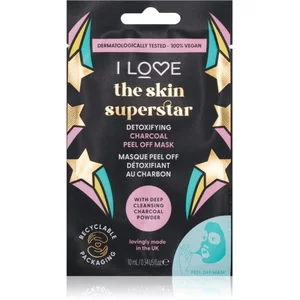 I Love This Sound, Masque pour le visage, I Love Skin Superstar Masque en feuille détoxifiant pour le visage - 10 Ml (50 g)