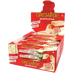Grenade Protein Bar (12x60g) White Chocolate Salted Peanut - Repen - Eiwit Repen
