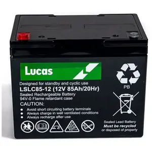Batterie Plomb Etanche Stationnaire et Cyclage Lucas VRLA AGM LSLC85-1... pas cher