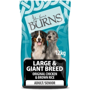 12kg Burns Adult Large & Giant Breed poulet, riz - Croquettes pour chien pas cher