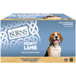 Burns 16 x 395 g pour chien - agneau pas cher