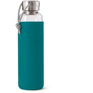 Black+Blum Glazen Waterfles - 600ml - Blauw pas cher