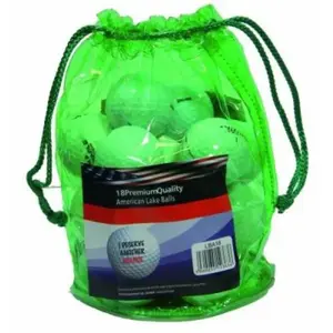 Longridge pack de 18 balles de golf du lac sac pvc blancVendu parbol