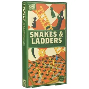 Jeu de société Serpents et échelles - Professor Puzzle - Enfant - Bois - Marron pas cher