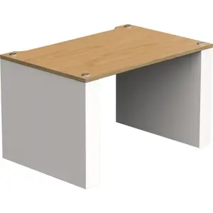 Meubles hi-fi Blok Stax 2G LP Naturel & Blanc satiné pas cher